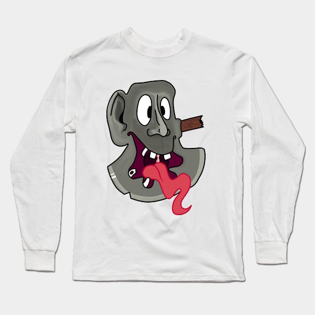 Battleaxe(cartoonish) Long Sleeve T-Shirt by Sweeterfuturedesigns